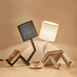 NORDILUX - Scandinavische tafellamp met geïntegreerde boekenplank