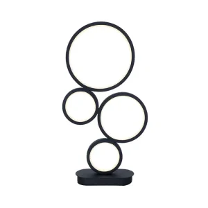 NINALUX - Eenvoudige tafellamp met gestapelde cirkelvormige voet