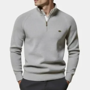 LEVI – Herensweater met kwartrits en moderne uitstraling