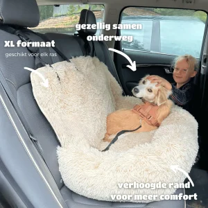 PETVOYAGER - Comfortabel Auto Hondenmandje voor Veilige Reizen