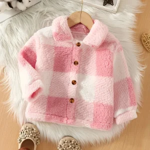 Mia - Kinderjas met Geruit Patroon en Dunne Fleecevoering