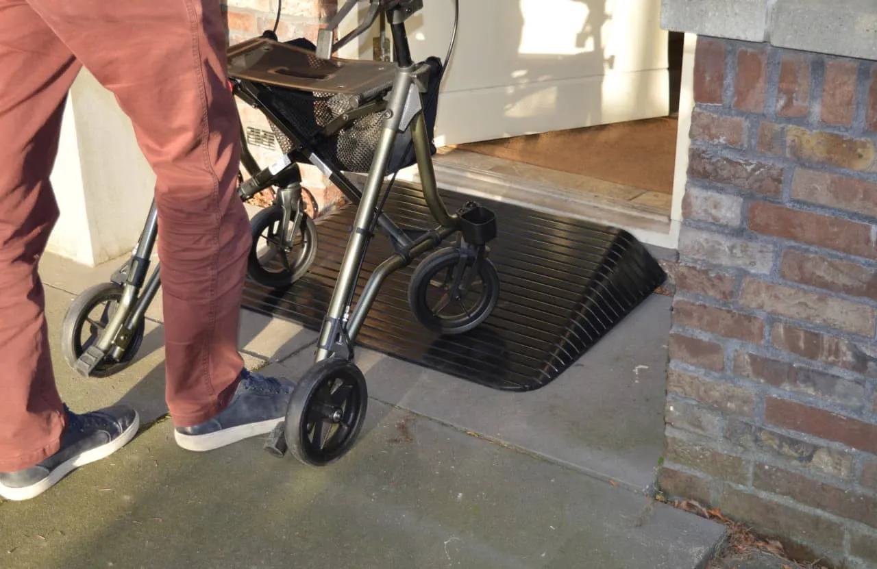 12,5 cm – Rubberen Drempelhulp Schuin - Afbeelding 3