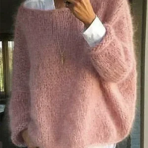 ALBA – Oversized knusse trui met pluizige textuur voor ultiem comfort