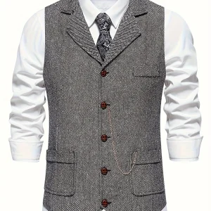 HARRIS - Klassiek tweed herenvest voor een verfijnde uitstraling