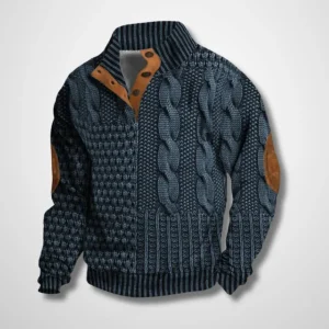 OSCAR - Gebreide herentrui met vintage uitstraling